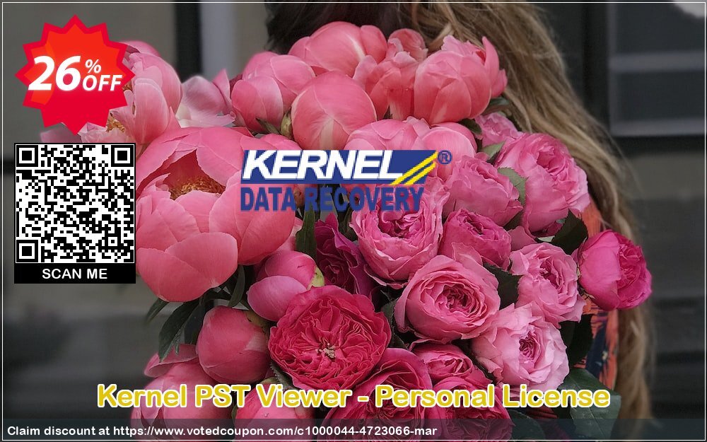 Kernel PST Viewer - Personal Plan Coupon, discount Kernel PST Viewer - Personal License Staggering sales code 2024. Promotion: Staggering sales code of Kernel PST Viewer - Personal License 2024