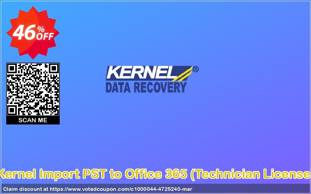 Kernel Import PST to Office 365, Technician Plan  Coupon, discount Kernel Import PST to Office 365  - Technician License Amazing promo code 2024. Promotion: Amazing promo code of Kernel Import PST to Office 365  - Technician License 2024