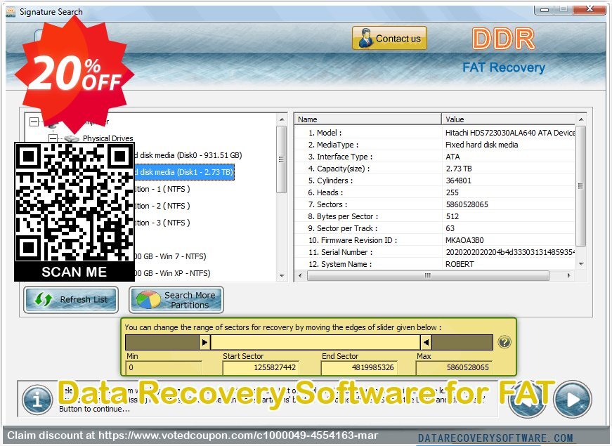 Data Recovery Software for FAT Coupon Code May 2024, 20% OFF - VotedCoupon