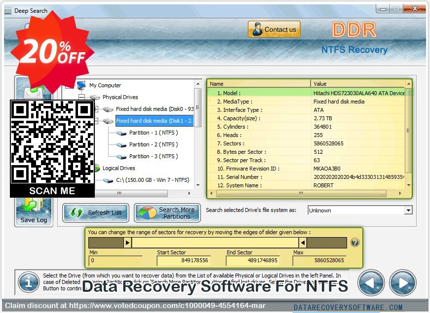 Data Recovery Software For NTFS Coupon Code Jun 2024, 20% OFF - VotedCoupon