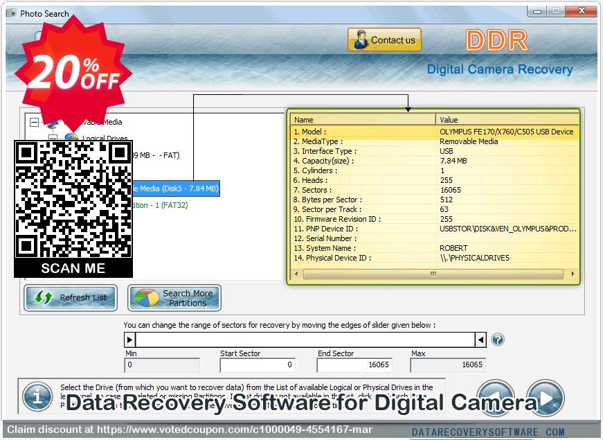 Data Recovery Software for Digital Camera Coupon Code May 2024, 20% OFF - VotedCoupon