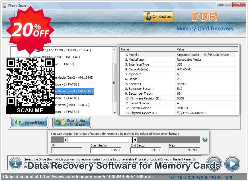 Data Recovery Software for Memory Cards Coupon Code Apr 2024, 20% OFF - VotedCoupon