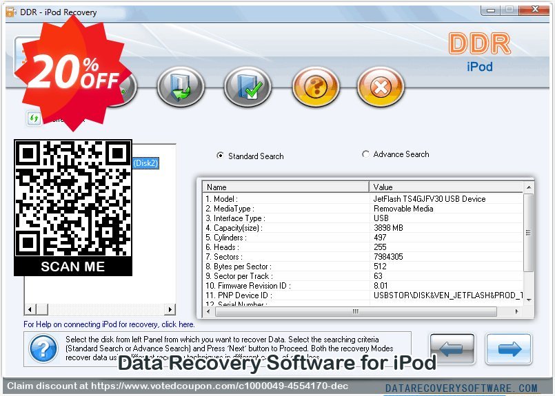 Data Recovery Software for iPod Coupon, discount Data Recovery Software Discount Coupon - 20% Off on Product Price!. Promotion: marvelous promotions code of iPod data recovery software 2023