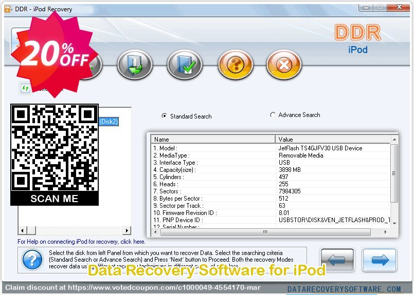 Data Recovery Software for iPod Coupon Code May 2024, 20% OFF - VotedCoupon