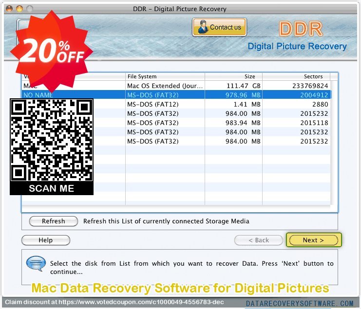 MAC Data Recovery Software for Digital Pictures Coupon, discount Data Recovery Software Discount Coupon - 20% Off on Product Price!. Promotion: stunning deals code of Mac Digital Picture Recovery Software 2024