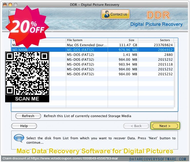 MAC Data Recovery Software for Digital Pictures Coupon Code May 2024, 20% OFF - VotedCoupon