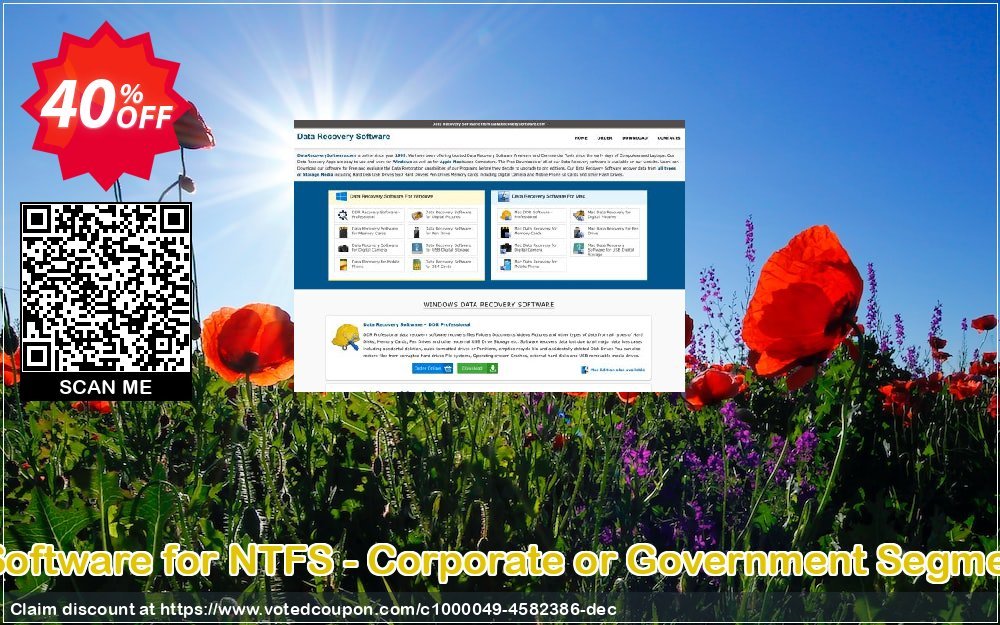 Data Recovery Software for NTFS - Corporate or Government Segment User Plan Coupon Code May 2024, 40% OFF - VotedCoupon