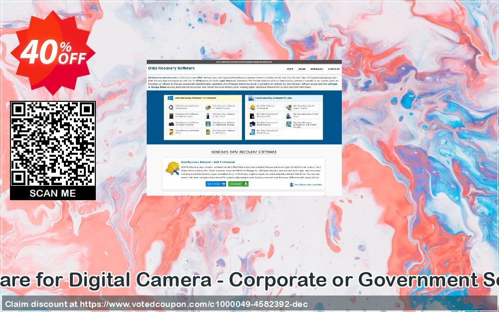 Data Recovery Software for Digital Camera - Corporate or Government Segment User Plan Coupon Code Apr 2024, 40% OFF - VotedCoupon