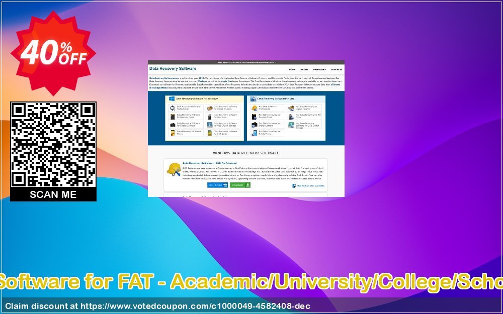 Data Recovery Software for FAT - Academic/University/College/School User Plan Coupon Code Apr 2024, 40% OFF - VotedCoupon