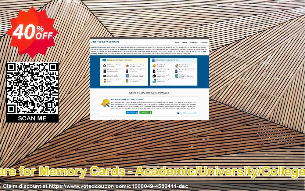 Data Recovery Software for Memory Cards - Academic/University/College/School User Plan Coupon Code Apr 2024, 40% OFF - VotedCoupon