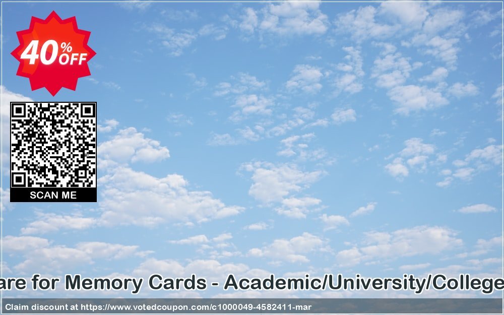 Data Recovery Software for Memory Cards - Academic/University/College/School User Plan Coupon, discount Data Recovery Software for Memory Cards - Academic/University/College/School User License dreaded discount code 2024. Promotion: dreaded discount code of Data Recovery Software for Memory Cards - Academic/University/College/School User License 2024