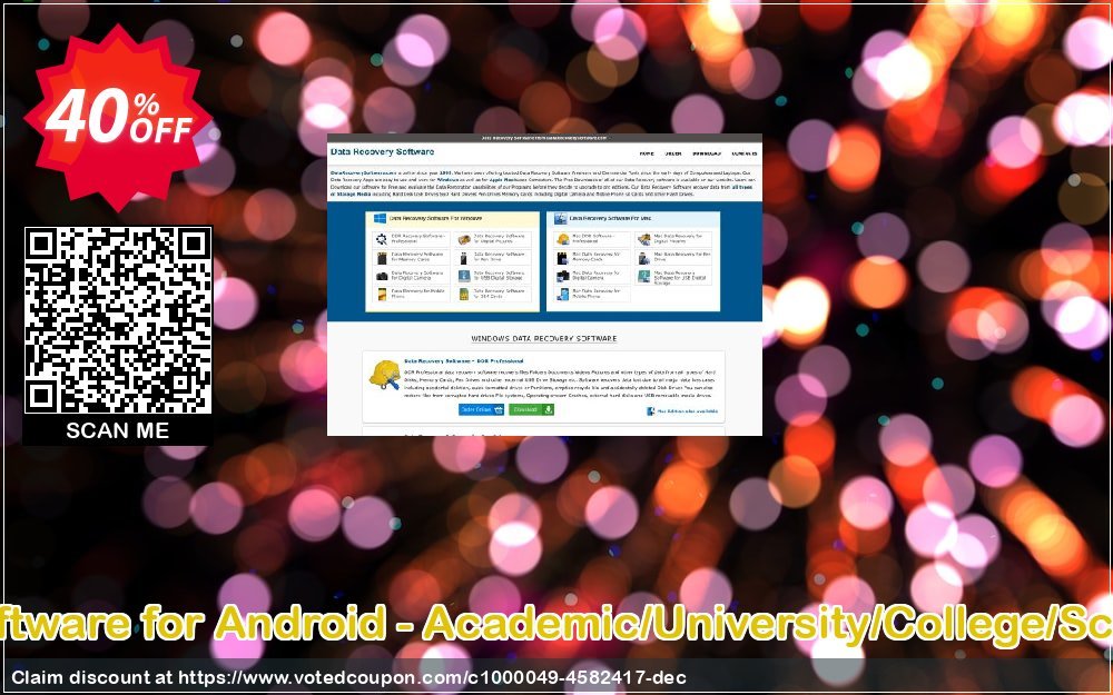 Data Recovery Software for Android - Academic/University/College/School User Plan Coupon, discount Data Recovery Software for Android - Academic/University/College/School User License amazing offer code 2024. Promotion: amazing offer code of Data Recovery Software for Android - Academic/University/College/School User License 2024