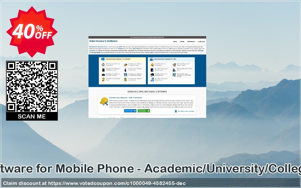 MAC Data Recovery Software for Mobile Phone - Academic/University/College/School User Plan Coupon Code May 2024, 40% OFF - VotedCoupon