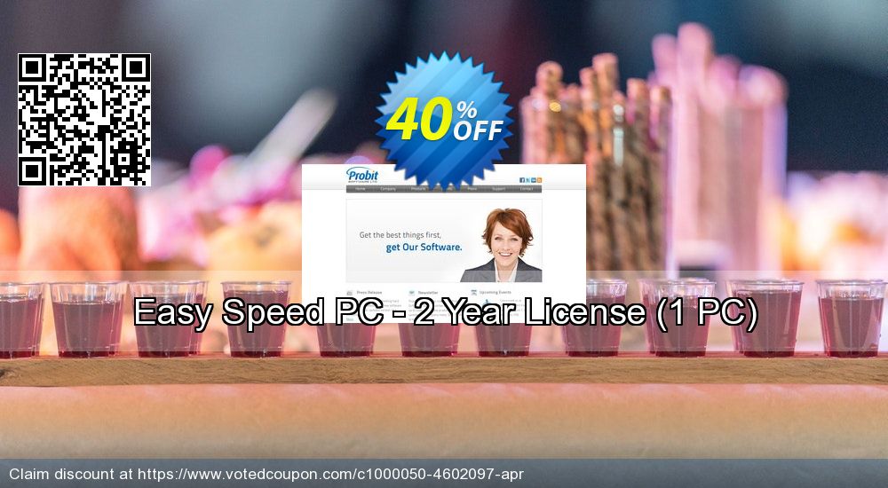 Easy Speed PC - 2 Year Coupon, discount Easy Speed PC - 2 Year License (1 PC) formidable discounts code 2023. Promotion: formidable discounts code of Easy Speed PC - 2 Year License (1 PC) 2023