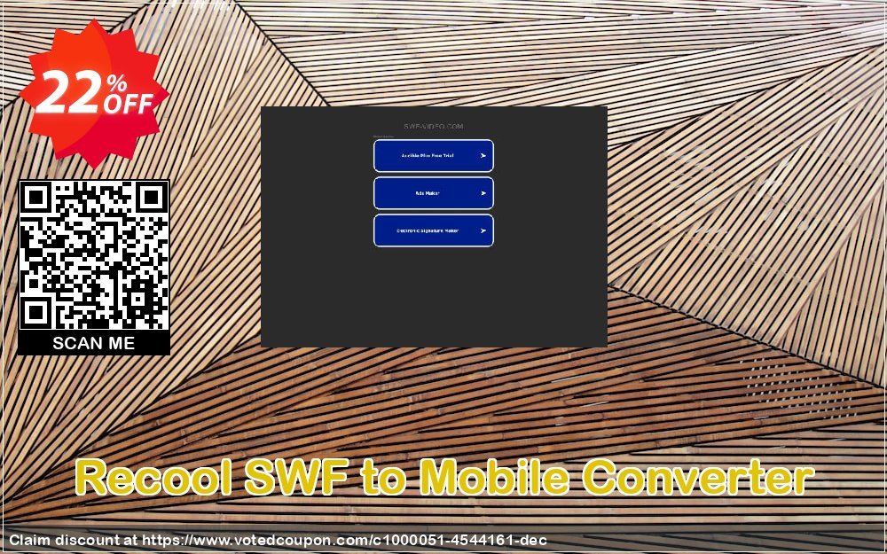 Recool SWF to Mobile Converter Coupon, discount Recool SWF to Mobile Converter fearsome deals code 2024. Promotion: fearsome deals code of Recool SWF to Mobile Converter 2024