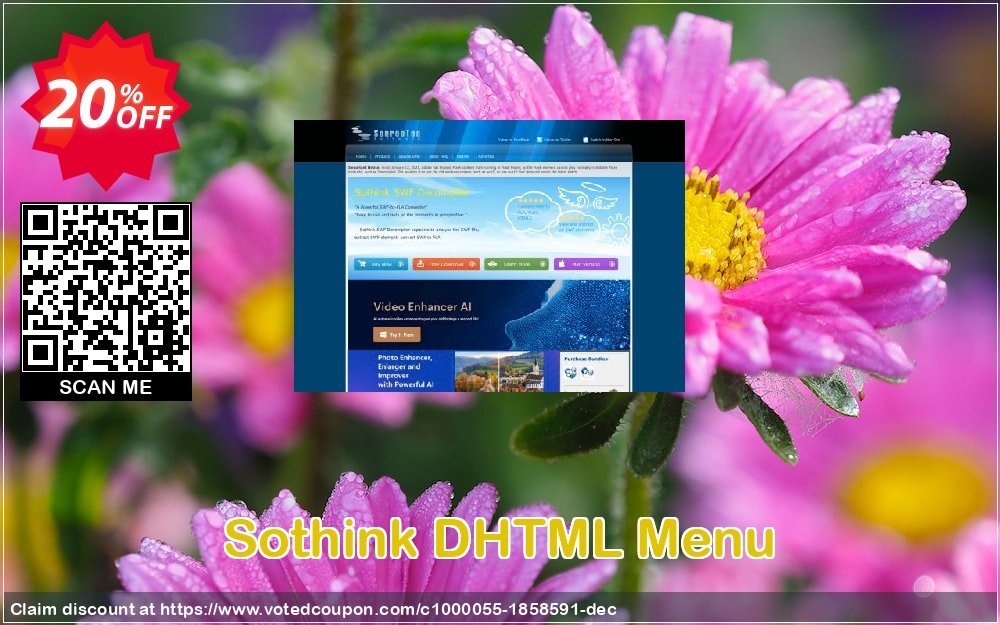 Sothink DHTML Menu Coupon, discount Sothink DHTML Menu excellent offer code 2023. Promotion: excellent offer code of Sothink DHTML Menu 2023