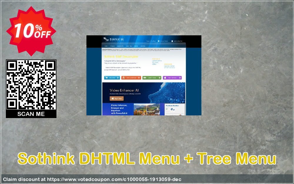 Sothink DHTML Menu + Tree Menu Coupon, discount Sothink DHTML Menu + Tree Menu awful discount code 2024. Promotion: awful discount code of Sothink DHTML Menu + Tree Menu 2024