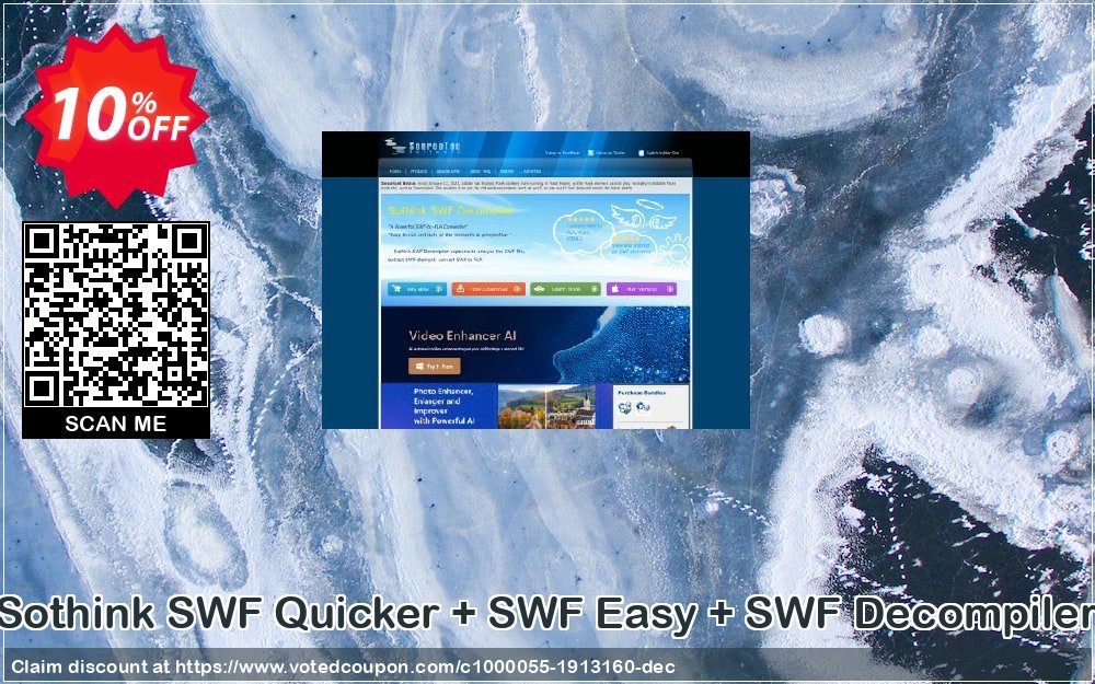 Sothink SWF Quicker + SWF Easy + SWF Decompiler Coupon, discount Sothink SWF Quicker +SWF Easy + SWF Decompiler wonderful promotions code 2023. Promotion: wonderful promotions code of Sothink SWF Quicker +SWF Easy + SWF Decompiler 2023