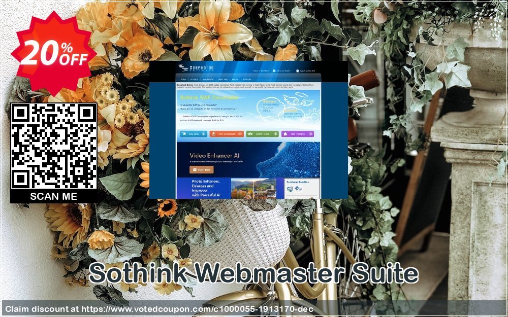 Sothink Webmaster Suite Coupon, discount Sothink Webmaster Suite excellent offer code 2023. Promotion: excellent offer code of Sothink Webmaster Suite 2023