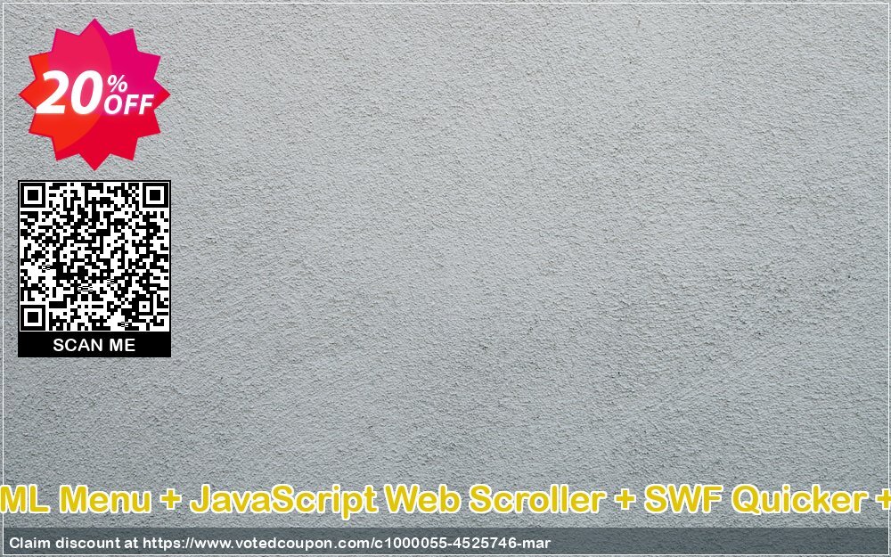 Sothink DHTML Menu + JavaScript Web Scroller + SWF Quicker + Logo Maker Coupon, discount Sothink DHTML Menu + JavaScript Web Scroller + SWF Quicker + Logo Maker super discount code 2024. Promotion: super discount code of Sothink DHTML Menu + JavaScript Web Scroller + SWF Quicker + Logo Maker 2024