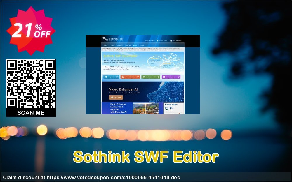 Sothink SWF Editor Coupon, discount Sothink SWF Editor wonderful discount code 2023. Promotion: wonderful discount code of Sothink SWF Editor 2023