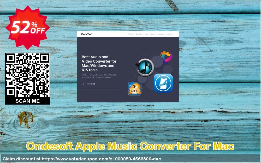Ondesoft Apple Music Converter For MAC Coupon, discount 50off. Promotion: amazing offer code of Ondesoft iTunes Converter For Mac 2023