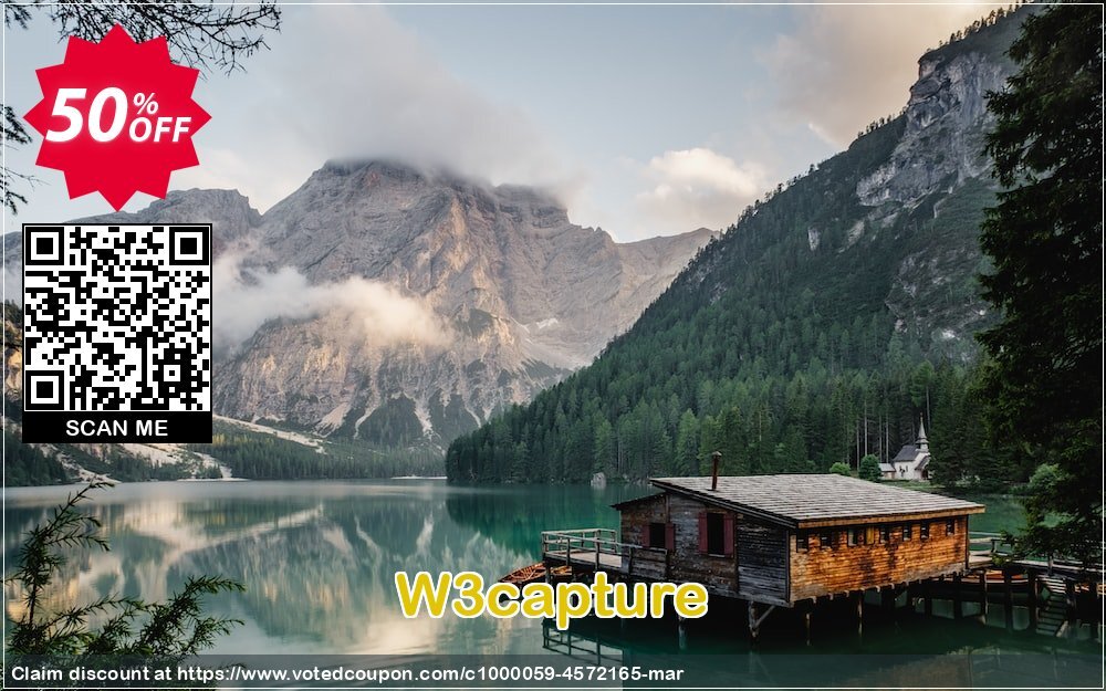 W3capture Coupon, discount 50off. Promotion: exclusive discounts code of w3capture 2024