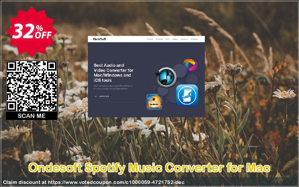 Ondesoft Spotify Music Converter for MAC Coupon, discount Ondesoft Spotify Music Converter for Mac super offer code 2023. Promotion: super offer code of Ondesoft Spotify Music Converter for Mac 2023