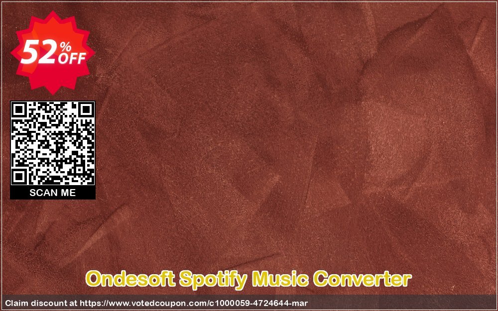 Ondesoft Spotify Music Converter Coupon Code May 2024, 52% OFF - VotedCoupon