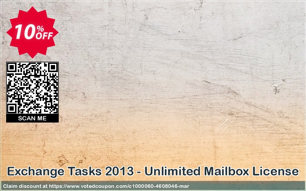 Exchange Tasks 2013 - Unlimited Mailbox Plan Coupon, discount Exchange Tasks 2013 - Unlimited Mailbox License awesome promo code 2024. Promotion: awesome promo code of Exchange Tasks 2013 - Unlimited Mailbox License 2024