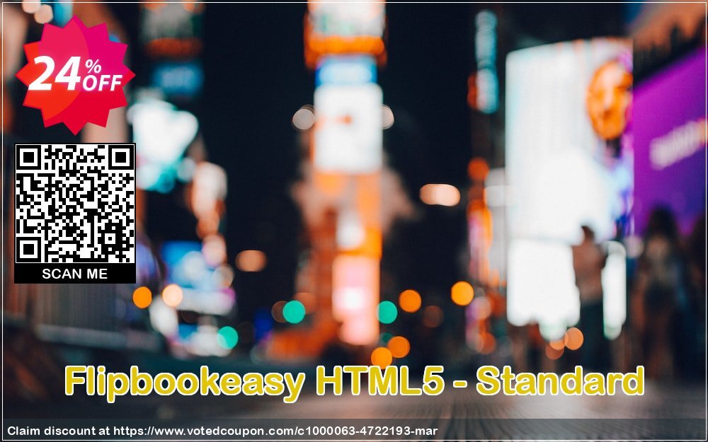 Flipbookeasy HTML5 - Standard Coupon, discount Flipbookeasy - HTML5- Standard special offer code 2024. Promotion: special offer code of Flipbookeasy - HTML5- Standard 2024