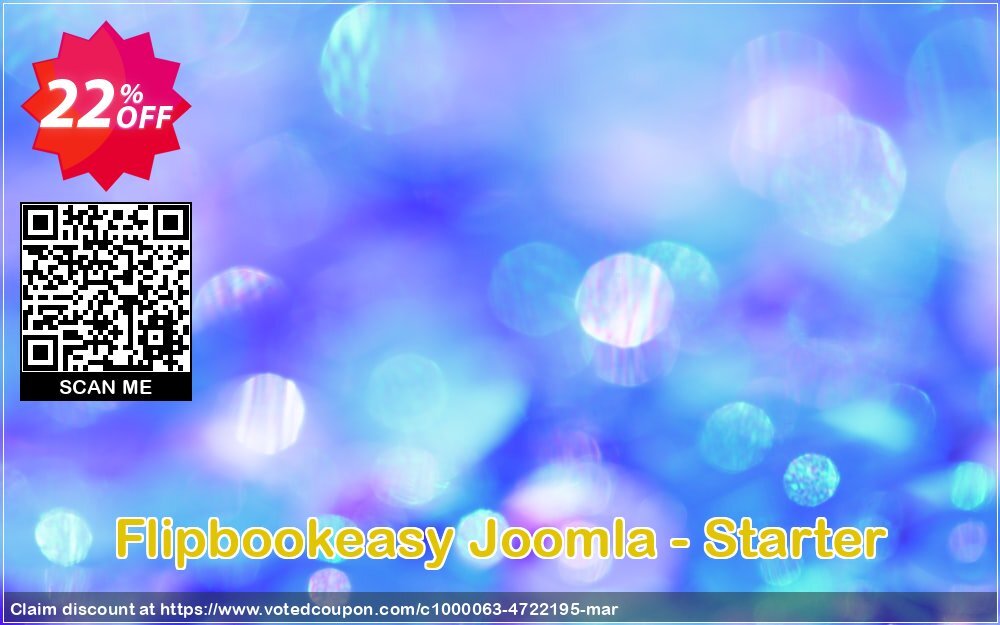 Flipbookeasy Joomla - Starter Coupon, discount Flipbookeasy - Joomla - Starter awesome promo code 2024. Promotion: awesome promo code of Flipbookeasy - Joomla - Starter 2024