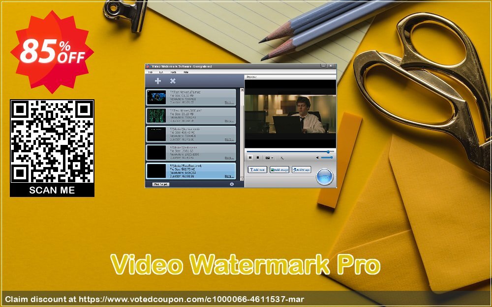 Video Watermark Pro Coupon, discount Video Watermark Pro (Discount) hottest promo code 2024. Promotion: hottest promo code of Video Watermark Pro (Discount) 2024