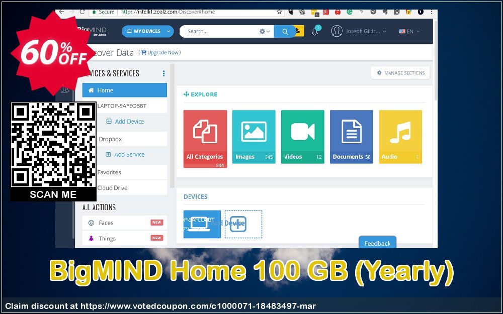 BigMIND Home 100 GB, Yearly  Coupon Code Apr 2024, 60% OFF - VotedCoupon