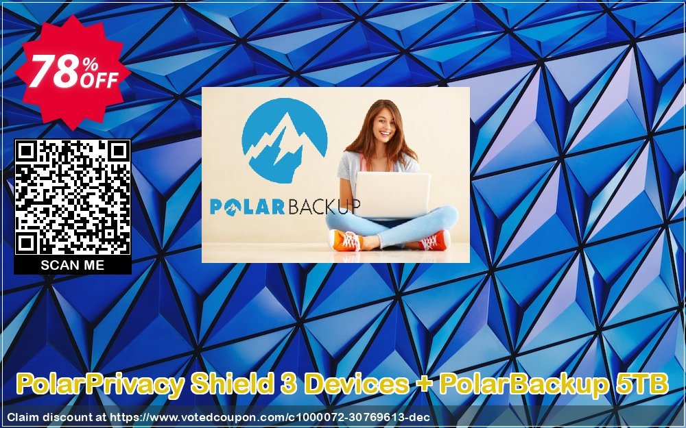 PolarPrivacy Shield 3 Devices + PolarBackup 5TB Coupon, discount 50% OFF PolarPrivacy Shield 3 Devices + PolarBackup 5TB, verified. Promotion: Fearsome deals code of PolarPrivacy Shield 3 Devices + PolarBackup 5TB, tested & approved