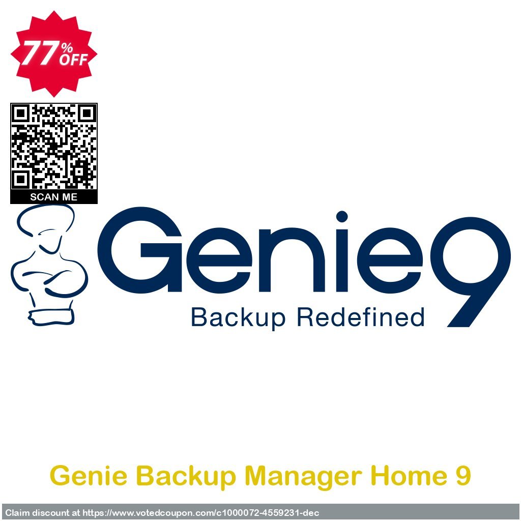 Genie Backup Manager Home 9 Coupon, discount Genie Backup Manager Home 9 big discounts code 2023. Promotion: awful sales code of Genie Backup Manager Home 9 2023