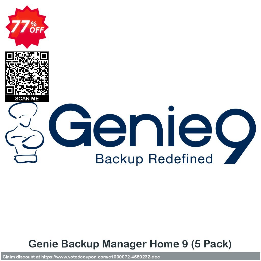 Genie Backup Manager Home 9, 5 Pack  Coupon, discount Genie Backup Manager Home 9 - 5 Pack awful deals code 2023. Promotion: awful deals code of Genie Backup Manager Home 9 - 5 Pack 2023