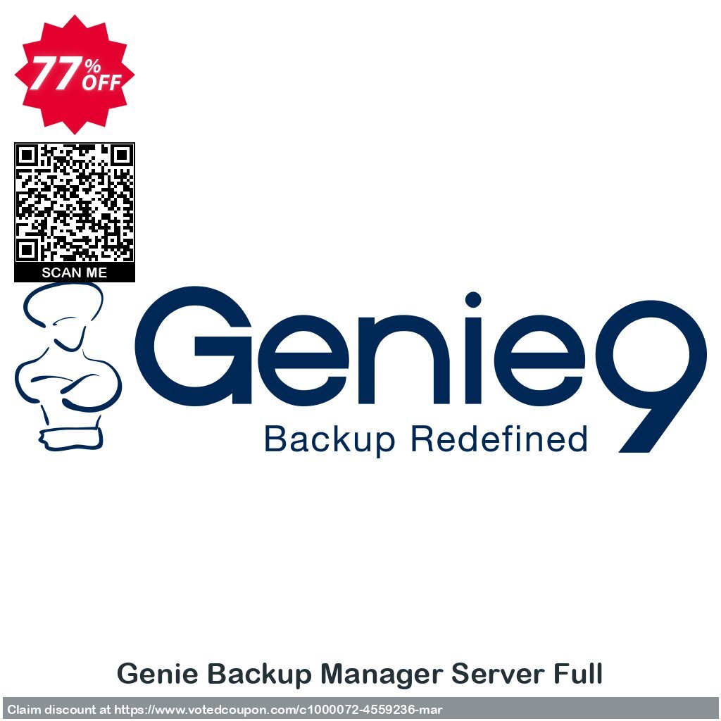 Genie Backup Manager Server Full Coupon, discount Genie Backup Manager Server Full 9 Staggering promotions code 2024. Promotion: big discounts code of Genie Backup Manager Server Full 9 2024