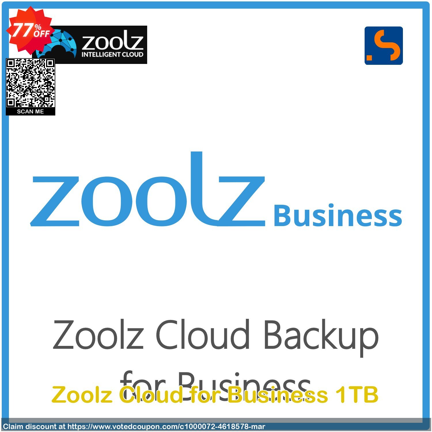 Zoolz Cloud for Business 1TB Coupon, discount Zoolz Business Terabyte Cloud Storage (1 TB) - Unlimited Users/Servers Staggering sales code 2024. Promotion: special deals code of Zoolz Business Terabyte Cloud Storage (1 TB) - Unlimited Users/Servers 2024