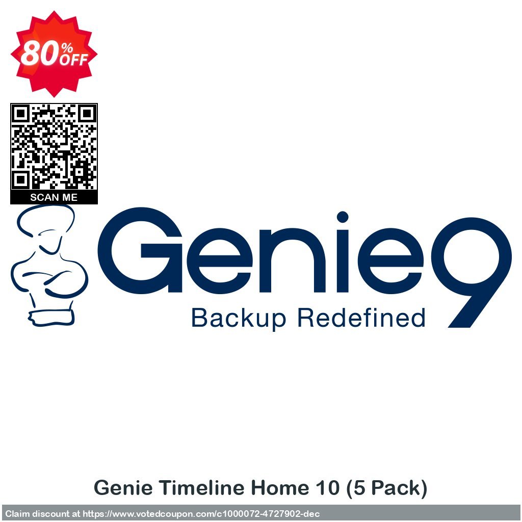 Genie Timeline Home 10, 5 Pack  Coupon Code May 2024, 80% OFF - VotedCoupon