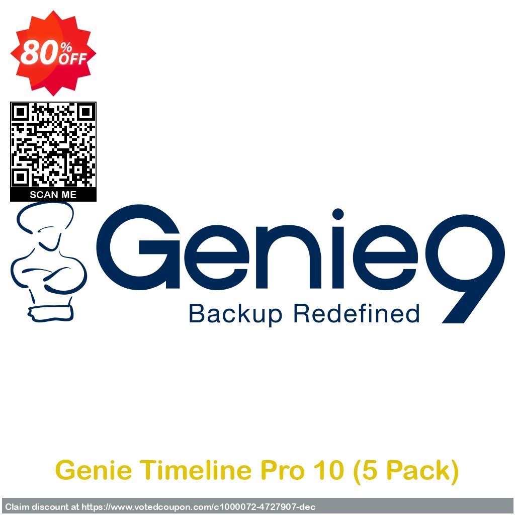 Genie Timeline Pro 10, 5 Pack  Coupon Code May 2024, 80% OFF - VotedCoupon