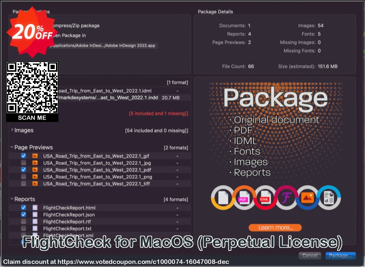 FlightCheck for MACOS, Perpetual Plan  Coupon, discount Promo: Mark Sales 15%. Promotion: Excellent sales code of FlightCheck Mac 32-bit (Perpetual License) 2023