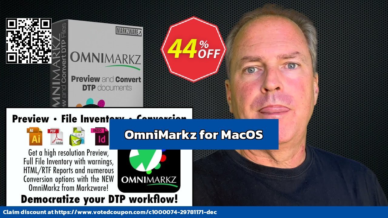 OmniMarkz for MACOS Coupon, discount 44% OFF OmniMarkz for MacOS, verified. Promotion: Excellent discount code of OmniMarkz for MacOS, tested & approved