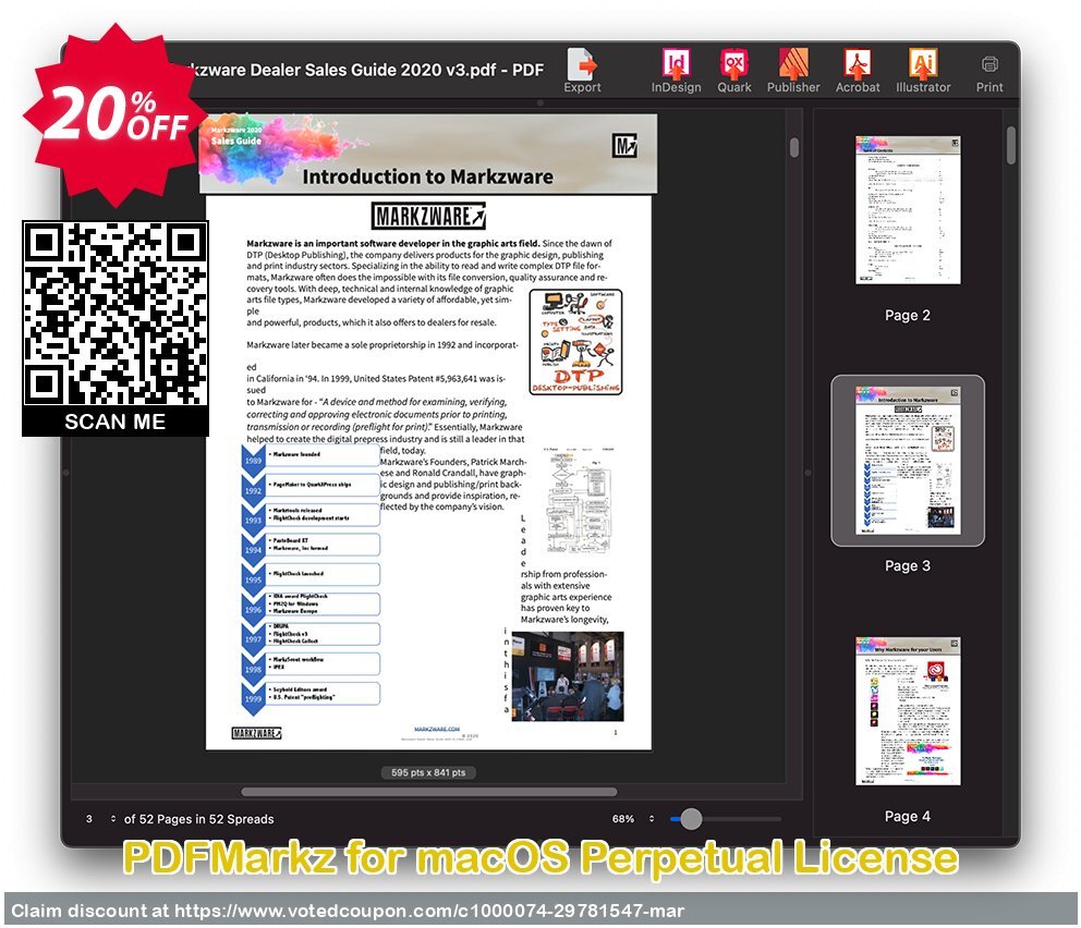 PDFMarkz for MACOS Perpetual Plan Coupon Code May 2024, 20% OFF - VotedCoupon