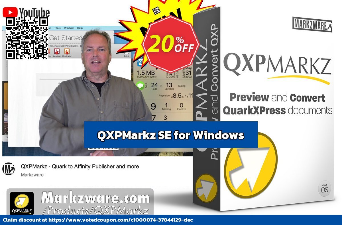 QXPMarkz SE for WINDOWS Coupon, discount 20% OFF QXPMarkz SE for Windows, verified. Promotion: Excellent discount code of QXPMarkz SE for Windows, tested & approved