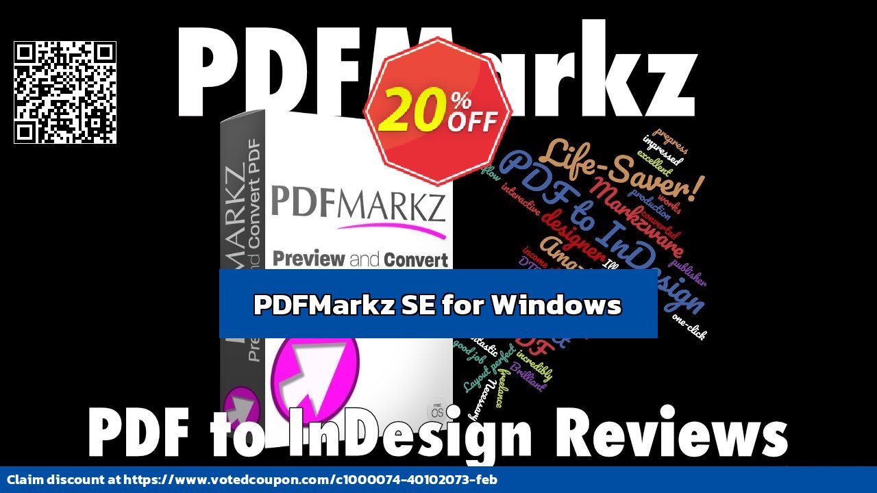 PDFMarkz SE for WINDOWS Coupon Code May 2024, 20% OFF - VotedCoupon