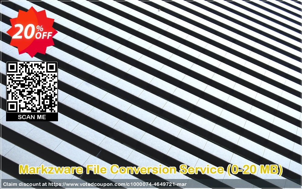 Markzware File Conversion Service, 0-20 MB  Coupon Code Apr 2024, 20% OFF - VotedCoupon