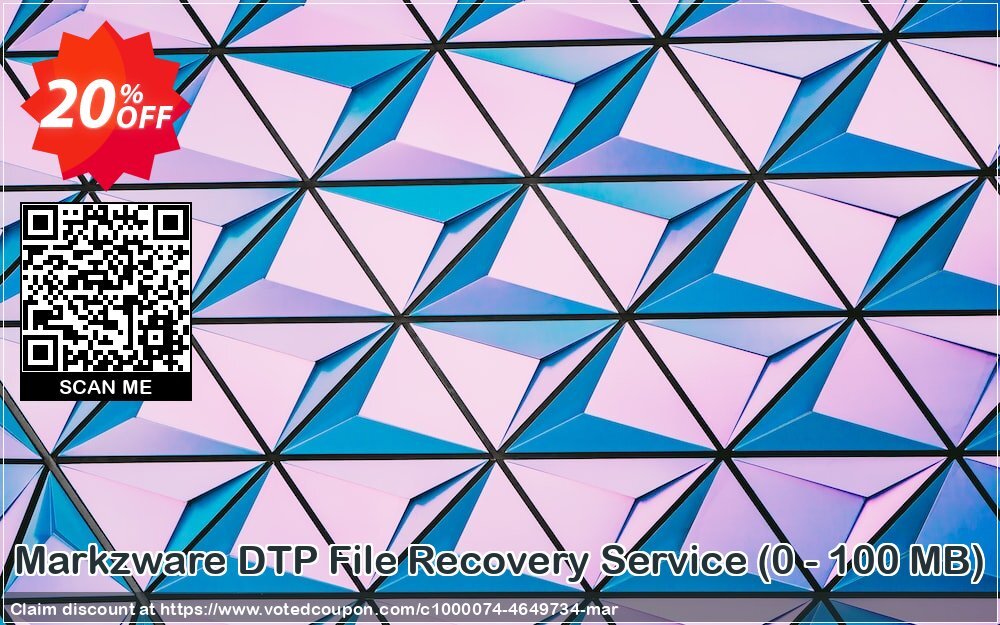 Markzware DTP File Recovery Service, 0 - 100 MB  Coupon Code Apr 2024, 20% OFF - VotedCoupon