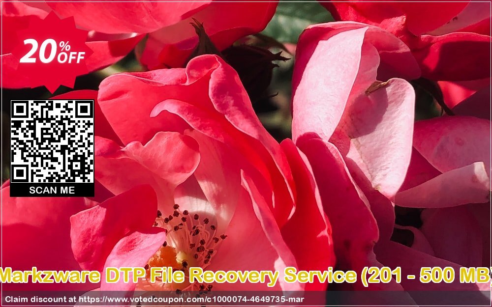 Markzware DTP File Recovery Service, 201 - 500 MB  Coupon Code May 2024, 20% OFF - VotedCoupon