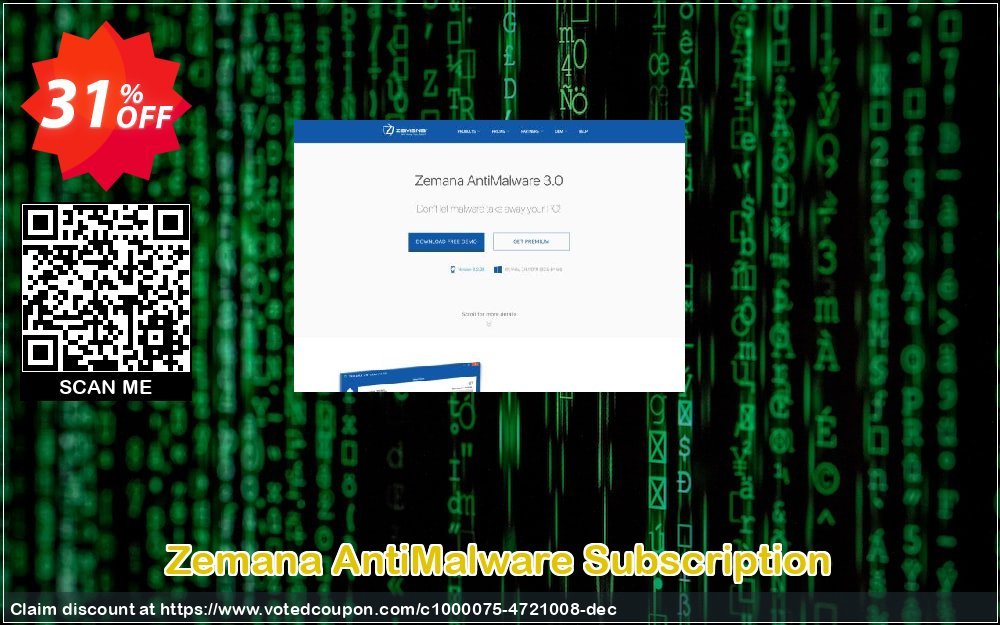 Zemana AntiMalware Subscription Coupon, discount Newsletter Special Offer 30%. Promotion: fearsome sales code of Zemana AntiMalware Subscription 2023
